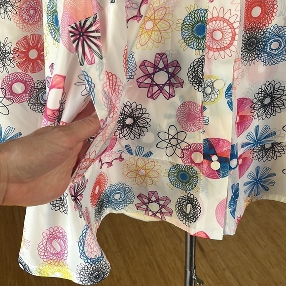 KATE SPADE Saturday Rain Poncho Spirograph Print NWT One Size - Picture 10 of 15